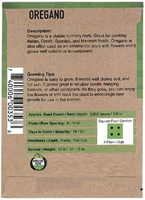 KNESSiN Oregano Seed(200 per packet)