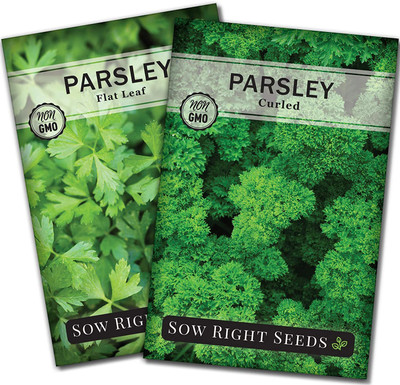 VibeX NBIR-25 - Flat Leaf & Curly Leaf Parsley - (750 Seeds) Seed(750 per packet)