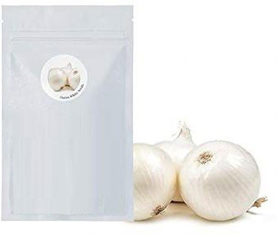 WILLVINE NBIR-843 White Onion Seeds Non-Hybrid-3000 Seeds Seed(3000 per packet)