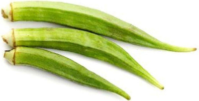 Qualtivate ICRA-5A Dwarf-Stalk Long Green Okra Seed(350 per packet)