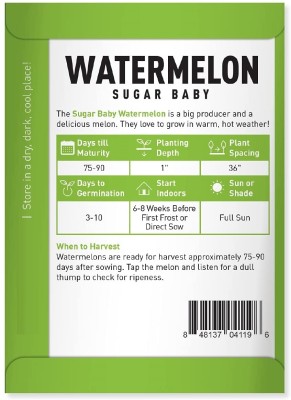 Qualtivate XXX-8A Sugar Baby Watermelon, Red Seed(100 per packet)