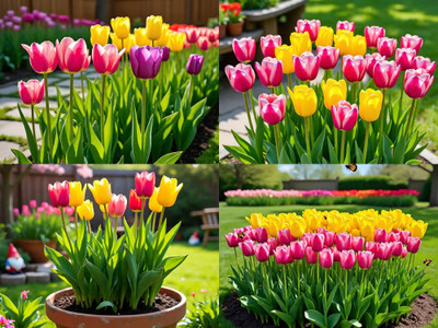 NooElec Seeds India Tulip Mix Flower Seeds For Planting -Grow All Year - All India- Hybrid Seed(50 per packet)