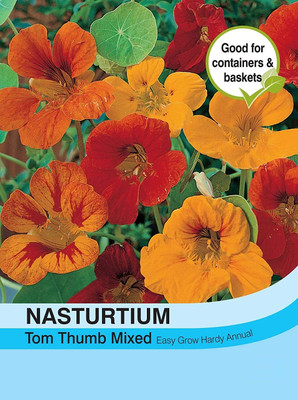 CYBEXIS Flowers - Nasturtium Tom Thumb Mixed Seed(1 g)