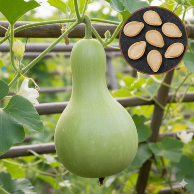 BuyQ Bottle Gourd Seeds Hybrid for home garden Seed(15 per packet)