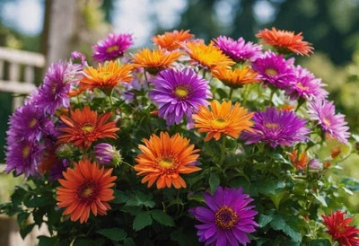 KKM F1 Quality multicolor Aster flower Seed(30 per packet)
