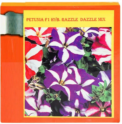 CYBEXIS Petunia F1 Hybrid Razzle Dazzle Mix Seeds Seed(50 per packet)