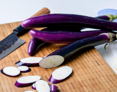 KNESSiN Long Purple Brinjal Seed for Planting-[10gm] Seed(2000 per packet)