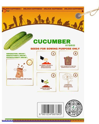 WILLVINE VXI-843 Green Cucumber Hybrid Seeds Seed(200 per packet)