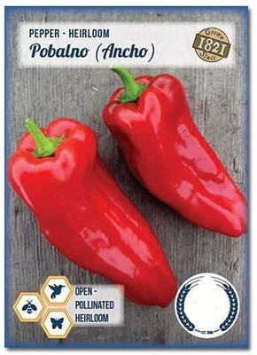 CYBEXIS Poblano(Ancho) Heirloom Pepper Chilli2400 Seeds Seed(2400 per packet)