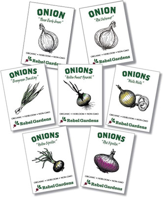 VibeX TLX-41 - 7 Onion Variety Pack Combo - (4500 Seeds) Seed(4500 per packet)