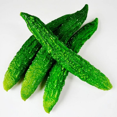 ACMS Green Bitter Gourd Long Thick Planting Rare and Hard to Find Seed(45 per packet)