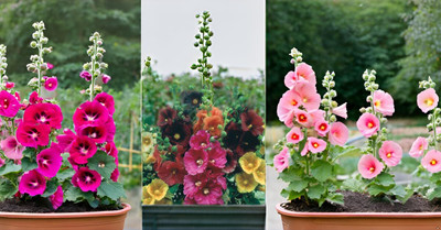 Lorvox Hollyhock double flower Seed(60 per packet)