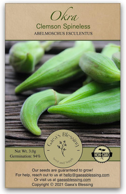Qualtivate PUAS-4A Okra - Clemson Spineless Seed(350 per packet)