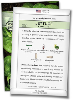 Qualtivate PUA-8A Little Gem Lettuce Seeds Seed(300 per packet)