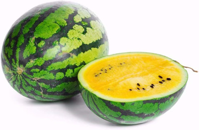 KNESSiN Yellow Watermelon-{100 Seeds} Seed(100 per packet)