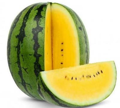 EMKOT Yellow Watermelon seeds for Super Sweet Big Seed(100 per packet)