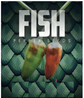 Biosnyg Non GMO Fish Hot Pepper Seeds for Home Gardening-(2000 Seeds) Seed(2000 per packet)
