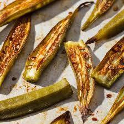 greenfarm Okra Seeds Bhindi , ladyfinger seeds Organic (450 seeds) green E63 Seed(450 per packet)