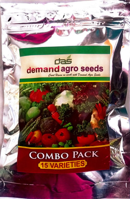 KRASHAK COMBO PACK OF 15 VARIETY F1 HYBRID VEGETABLE SEED, F1 HYBRID SEEDS Seed(1 per packet)