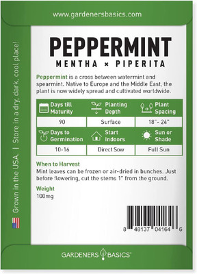 VibeX ® VXI-39 Peppermint Seeds for Planting Seed(200 per packet)