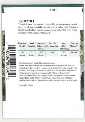 Biosnyg Broccoli Waltham Seed(500 per packet)