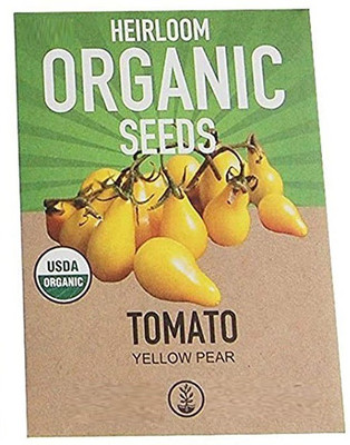 CYBEXIS Organic Cherry Tomato:Yellow Pear Tomato Seeds2000 Seeds Seed(2000 per packet)