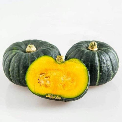 CYBEXIS F1 Hybrid Pumpkin Seeds Spherical Dark Green Squash100 Seeds Seed(100 per packet)