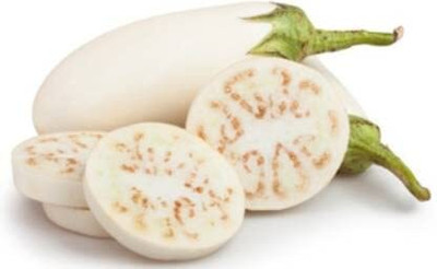 Qualtivate RES-7A F1 BRINJAL WHITE EGGPLANT/ BENGAN Seed(300 per packet)