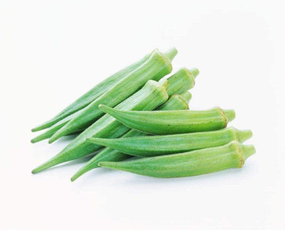CYBEXIS Hybrid Green Okra Seeds Non-GMO Heirloom400 Seeds Seed(400 per packet)