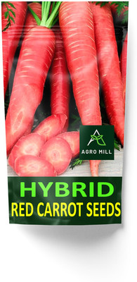AGRO MILL ORGANIC RED CARROT/LAL GAJAR/GAJAR HYBRID PREMIUM QUALITY FOR KITCHEN GARDEN Seed(10 g)