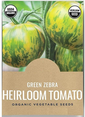Qualtivate PUA-7A Hybrid Green Zebra Tomato Seed(300 per packet)
