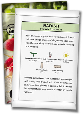 WILLVINE ® French Breakfast Radish Seeds Seed(5000 per packet)