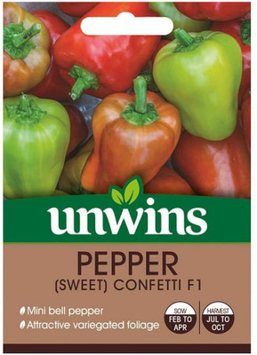 CYBEXIS Vegetable Seeds - Pepper Sweet Confetti F1 Capsicum600 Seeds Seed(600 per packet)
