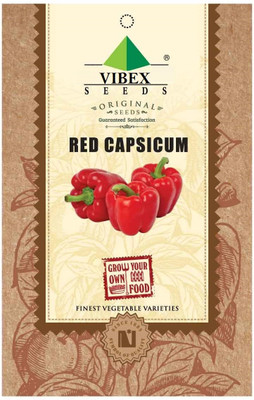 WILLVINE Red Capsicum Seeds Seed(400 per packet)