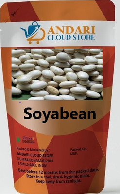 ANDARISTORE ANDARI STORE Soya Bean 500g / white Soya bean / Soyabeen Dal/ Sabut SoyaBean Seed(500 g)