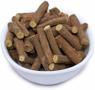 BrijBooti Natural And Herbal Mulethi Root Stick, Jeshthamadh, Yashtimadhu, Liquorice Root Seed(100 g)