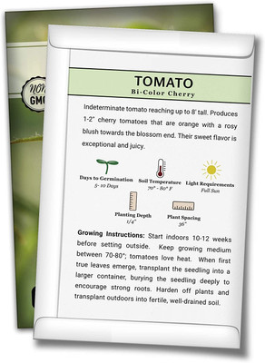 WILLVINE ® Bi-Color Cherry Tomato Seeds Seed(2500 per packet)