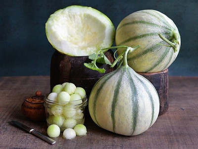 CYBEXIS PUAS-94 - MUSK MELON GOLDEN (ORANGE FLESH) - (1350 Seeds) Seed(1350 per packet)