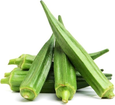 Biosnyg Green Velvet Okra Heirloom Non-GMO-500 x Seeds 2500 Seeds Seed(2500 per packet)