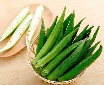 CYBEXIS Fast Germination Okra Seeds Unique1600 Seeds Seed(1600 per packet)