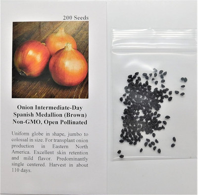 Qualtivate RES-5A Onion Intermediate-Day Spanish Medallion(Brown) Seed(500 per packet)