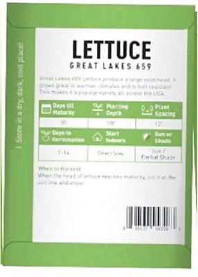 Qualtivate VVI-278 Great Lakes Lettuce Seed(200 per packet)