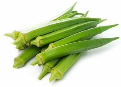 Farmonix Z2914_W_Bhindi, Okra F1 Sujata - Vegetable Seeds Seed(500 per packet)