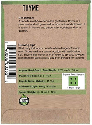 CYBEXIS Thyme Seed(100 per packet)