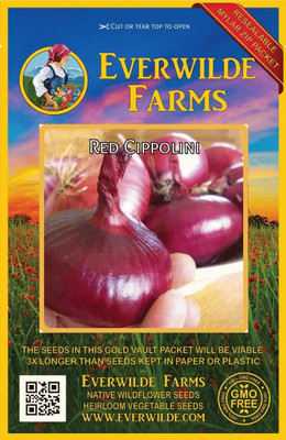 WILLVINE GBPUT-270 Red Cippolini Onion Seeds-3000 Seeds Seed(3000 per packet)