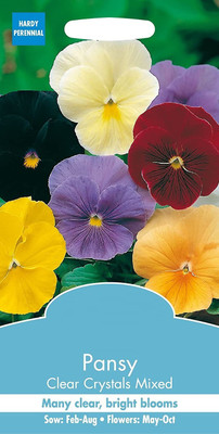 CYBEXIS Flower - Pansy Clear Crystal Mixed Seed(50 per packet)
