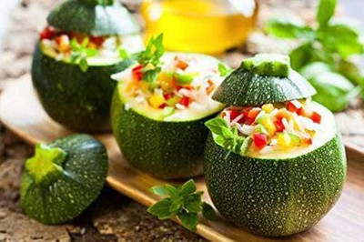 CYBEXIS XLR-57 - Round Zucchini Summer Squash - (75 Seeds) Seed(75 per packet)
