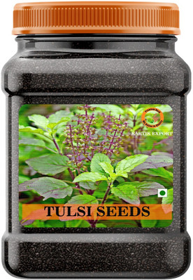 IDOM Kartik Export Black Tulsi Seeds, Basil for Eating Seed (250 g) Seed(250 g)