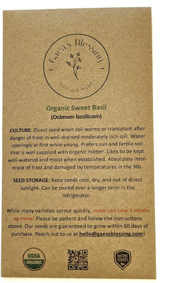 CRGO BASIL , TULSI Seed(60 per packet)