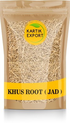 Kartik Export Khus Root, Vetiver Root, Khus Jad, Ushira, Vetiveria Zizanioides, Ramacham Seed(100 g)